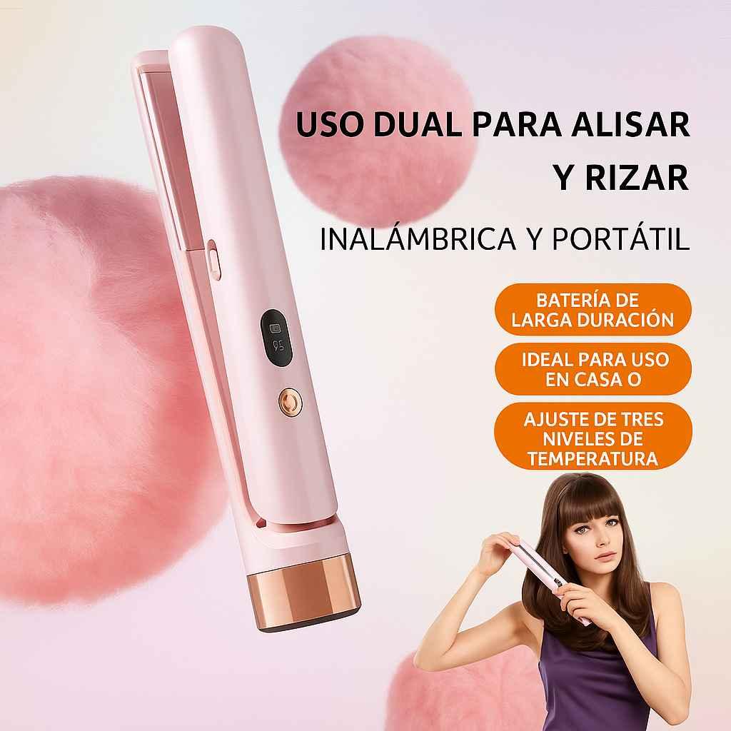 HairLuxe™ Plancha Inalámbrica Portátil