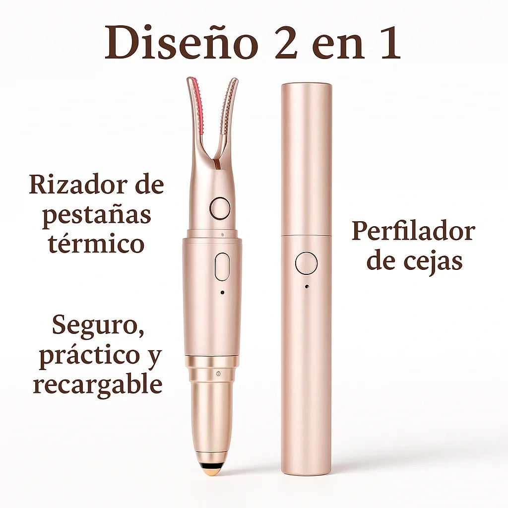 ENCRESPADOR DE PESTAÑAS 2 EN 1