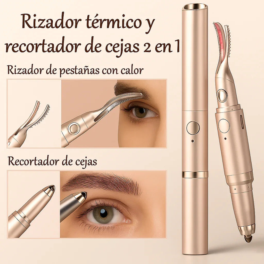 ENCRESPADOR DE PESTAÑAS 2 EN 1