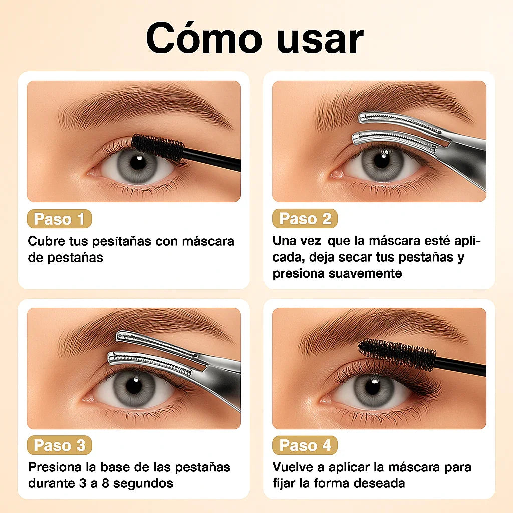 ENCRESPADOR DE PESTAÑAS 2 EN 1